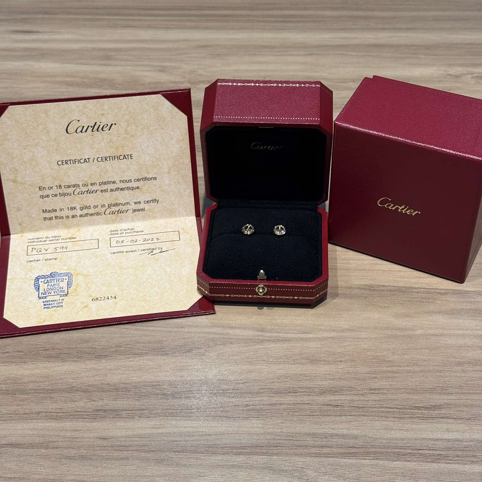CartierEARRINGS LOVE 18K 3.1GRAMS