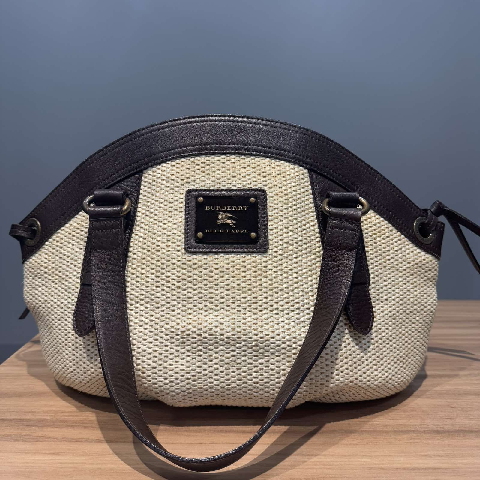 BurberryBLUE LABEL RAFFIA TOTE